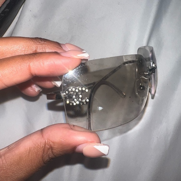 Authentic Chanel Rimless Sunglasses - Picture 2 of 7